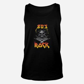 Faded 1980s Rock Roll For Eighties Rockers Band Unisex Tank Top - Thegiftio UK