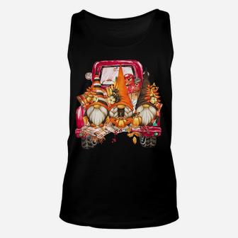 Fall Y'all Cute Gnome Pumpkin Funny Autumn Fall Gnomes Truck Unisex Tank Top | Crazezy UK