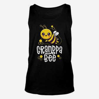 Family Bee Shirts Grandpa Birthday First Bee Day Outfit Unisex Tank Top | Crazezy AU