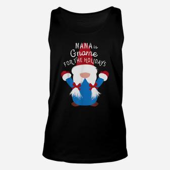 Family Matching Christmas T Shirt Nana Gnome Cute Funny Gift Unisex Tank Top | Crazezy CA