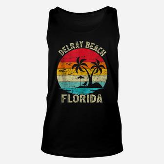 Family Vacation Vintage Retro Florida Delray Beach Unisex Tank Top | Crazezy AU