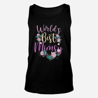 Family World's Best Mimsy Tee Funny Mimsy Ever Gift Unisex Tank Top | Crazezy