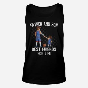 Father And Son Best Friend For Life Basketball Gift Unisex Tank Top | Crazezy