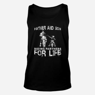 Father And Son Riding Partners For Life Dads Sons Unisex Tank Top | Crazezy UK