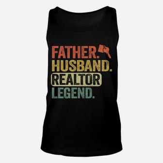 Father Husband Realtor Legend Men Vintage Real Estate Agent Sweatshirt Unisex Tank Top | Crazezy DE