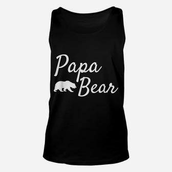 Fathers Day Gift From Daughter Son Kids Wife - Men Papa Bear Unisex Tank Top | Crazezy