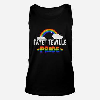 Fayetteville Lgbt Pride Rainbow Us Cities 2020 Unisex Tank Top - Thegiftio