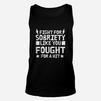 Fight For Sobriety Unisex Tank Top | Crazezy UK