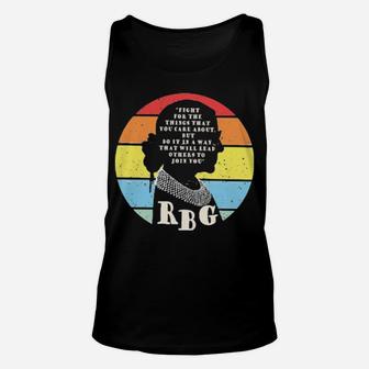 Fight For The Thing That You Care About Unisex Tank Top - Monsterry AU