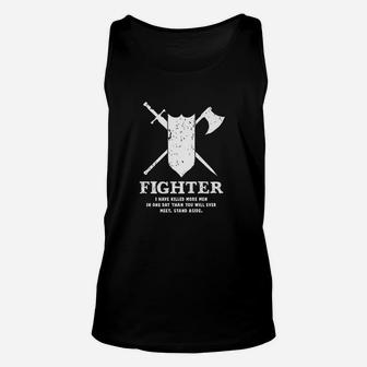 Fighter Gamer Dice Dungeon Dragons Gaming Gift Unisex Tank Top | Crazezy AU