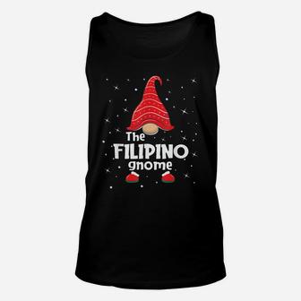 Filipino Gnome Family Matching Christmas Funny Gift Pajama Unisex Tank Top | Crazezy