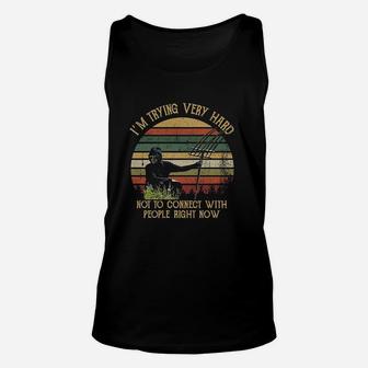 Finding David Funny Im Trying Very Hard Vintage Unisex Tank Top | Crazezy AU