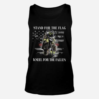 Fire Fighter Firefighter American Flag Thin Red Line Unisex Tank Top | Crazezy UK