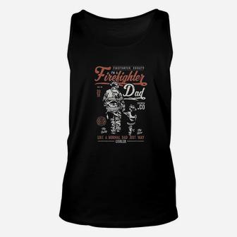 Firefighter Dad Men Fathers Day Fireman Unisex Tank Top | Crazezy