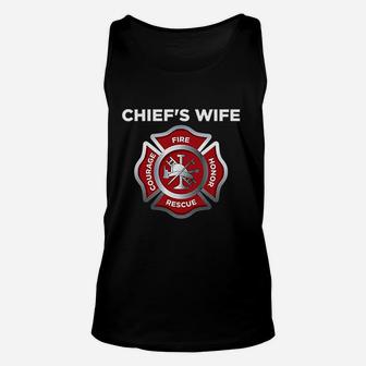 Firefighter Firemans Fire Chief Wife Unisex Tank Top | Crazezy DE
