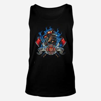 Firefighter StMicheal's Protect Us Unisex Tank Top | Crazezy CA