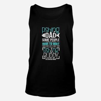 Fishing Dad Funny Father Kid Matching Unisex Tank Top | Crazezy