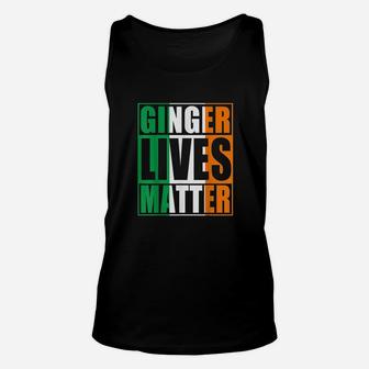 Flag Of Ireland Ginger Lives Matter Unisex Tank Top - Thegiftio UK