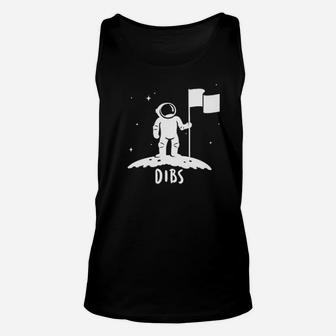 Flag On The Moon Astronaut Space Unisex Tank Top | Crazezy