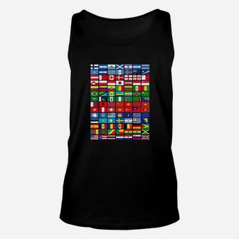 Flags Of The Countries Of The World International Gift Unisex Tank Top | Crazezy