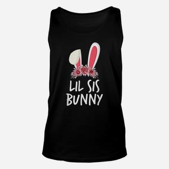 Flower Lil Sis Bunny Ears Easter Matching Outfits Family Unisex Tank Top | Crazezy DE