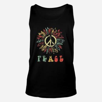 Flower Peace Symbol Peace Unisex Tank Top - Thegiftio