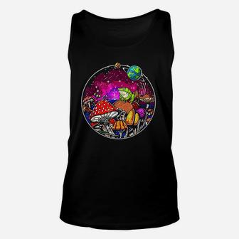 Forest Mushrooms Nature Frog Unisex Tank Top | Crazezy