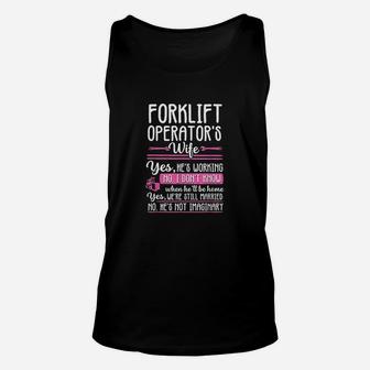 Forklift Operator Truck Driver Wife Funny Gift Women Unisex Tank Top | Crazezy AU
