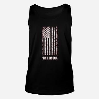 Fourth Of July American Flag Graphic Design Unisex Tank Top | Crazezy UK