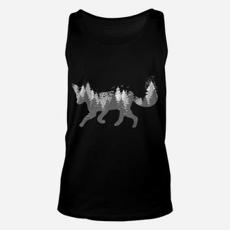 Fox Forest Nature Outdoor Hiking Camping Hunting Gift Unisex Tank Top | Crazezy