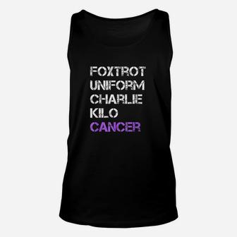 Foxtrot Uniform Charlie Kilo Fck Testicular Unisex Tank Top | Crazezy AU