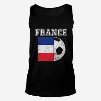 France Flag Soccer Football Unisex Tank Top - Thegiftio UK