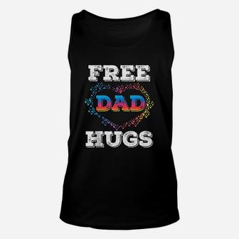 Free Dad Hugs Unisex Tank Top | Crazezy