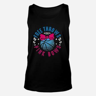 Free Throws Or Pink Bows Unisex Tank Top | Crazezy AU