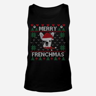 French Bulldog Christmas Frenchie Ugly Xmas Sweater Gift Sweatshirt Unisex Tank Top | Crazezy CA