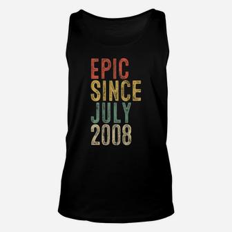 Fun Epic Since July 2008 12Th Birthday Gift 12 Year Old Unisex Tank Top | Crazezy AU