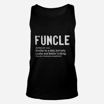 Funcle Fun Uncle Definition Funny Niece Nephew Gift Unisex Tank Top | Crazezy DE