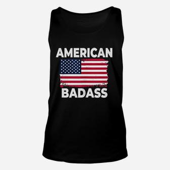 Funny 4Th Of July Gift American Badas Patriotic America Unisex Tank Top | Crazezy