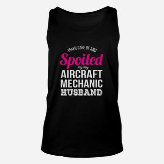 Funny Aircraft Mechanic Wife Unisex Tank Top | Crazezy