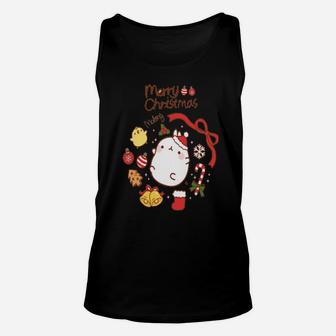 Funny Animal Xmas Chick Rabbit Happy Festival Winter Meme Unisex Tank Top - Monsterry