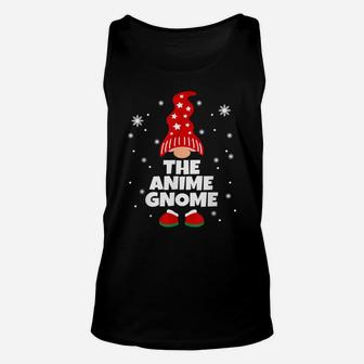 Funny Anime Gnome Family Pajamas Matching Christmas Gifts Unisex Tank Top | Crazezy