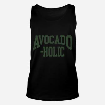 Funny Avocado Vegan Avocado-Holic Gift For Vegetarian Diet Unisex Tank Top | Crazezy