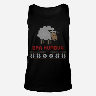 Funny Baa Sheep Ugly Christmas Sweaters Sweatshirt Unisex Tank Top | Crazezy AU