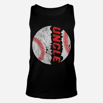 Funny Ball Uncle Softball Baseball Shirt Father's Day Gift Unisex Tank Top | Crazezy AU