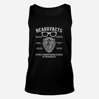 Funny Beard Facts Gift For Beard Lovers Unisex Tank Top | Crazezy UK