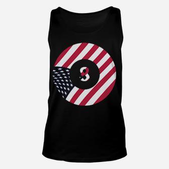 Funny Billiard American Flag 4Th Of July Lover Unisex Tank Top - Monsterry