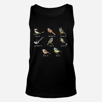 Funny Bird Watching Humor Collection Unisex Tank Top | Crazezy AU