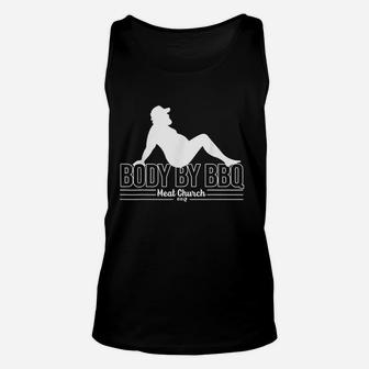 Funny Body By Bbq Vintage Meat Church Unisex Tank Top | Crazezy