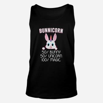 Funny Bunnicorn Bunny Unicorn Cute Unisex Tank Top - Thegiftio UK