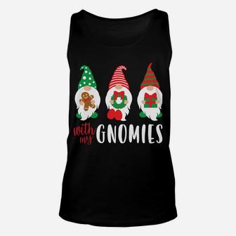 Funny Christmas Chillin With My Gnomies Cute Men Women Unisex Tank Top | Crazezy